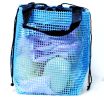 Hiking Quick Dry Mesh Shower Accessories Bag Breathable Bath Tote-Blue