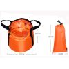 Oversize Collapsible Bucket Folding Bucket For Camping/ Fishing, 25L, Rose Red