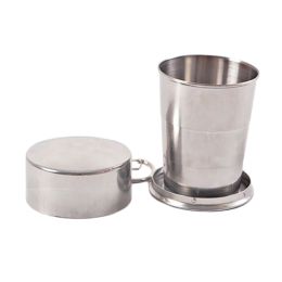 Stainless Steel Cups Outdoor Collapsible Folding Travel Camping Cup (112ml)