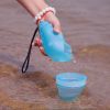 Creative Conch Silicone Collapsible Cup Travel Camping Cup (200ml,Blue)