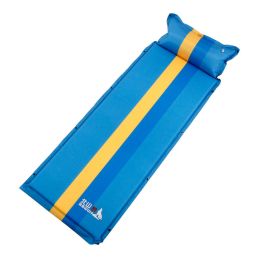 Outdoor Single Automatic Camping Sleeping Air Pad Mattress, Sapphire BLUE