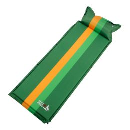 Outdoor Single Automatic Camping Sleeping Air Pad Mattress, Dark GREEN