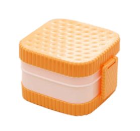 Cute Outdoor Cartoon Lunch Box Candy Box, Orange Square Biscuits