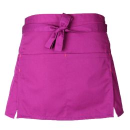 Women's Half-length/Short Paragraph Apron-Deep Purple