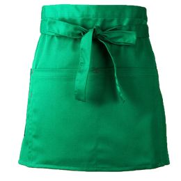 Durable Women's Half-length Short Paragraph Apron-Green