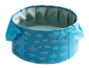 10L Portable Folding Wash Basin Leak-proof Foldable Bucket Footbath Basin with Carrying Pouch #44