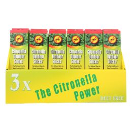 Neem Aura Naturals Outdoor Citronella Sticks - 10 count - Case of 18