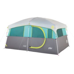 Coleman Tenaya Lake Lighted 8 Person Cabin Tent - Teal Gray